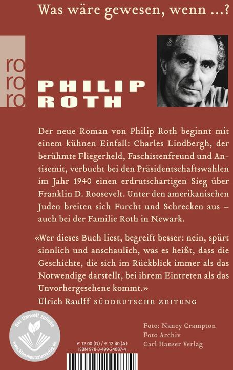 Produktbild Verschwörung gegen Amerika (Deutsch, Philip Roth, 2007)