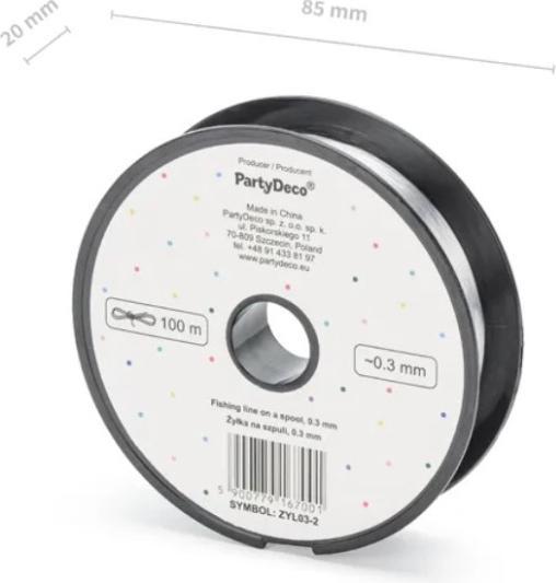 Immagine prodotto Partydeco Angelschnur - 100m (0.30 mm)