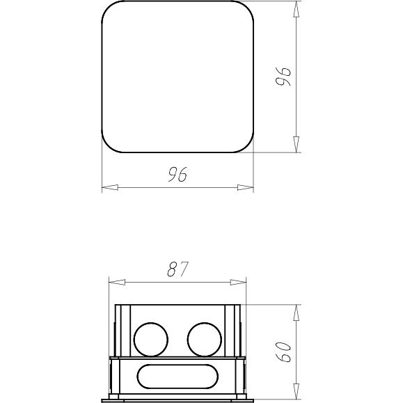 Thumbnail - Kaiser, Abzweigdose, KAI 1094-91 Verbindungskasten mit Deckel 87x87x60mm