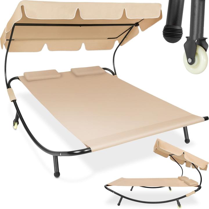 Actual product image tectake Sun lounger double (195 cm)