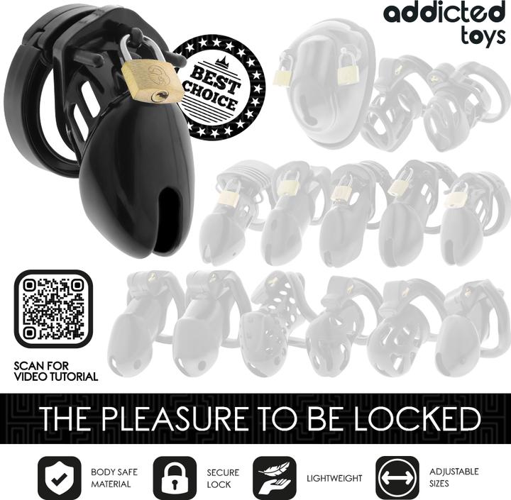 Productafbeelding Addicted toys Locked - Obsidian Hold Peniskã„Fig Grã–Sse S