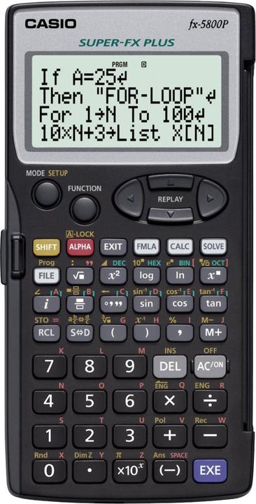 Image du produit Casio FX 5800 P (Piles)
