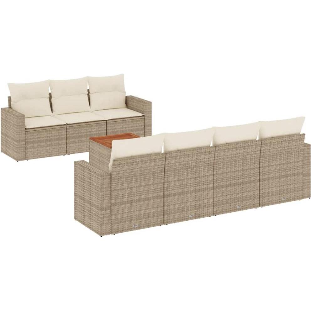 VidaXL, Gartenlounge, 10-tlg. Garten-Lounge-Set mit Kissen