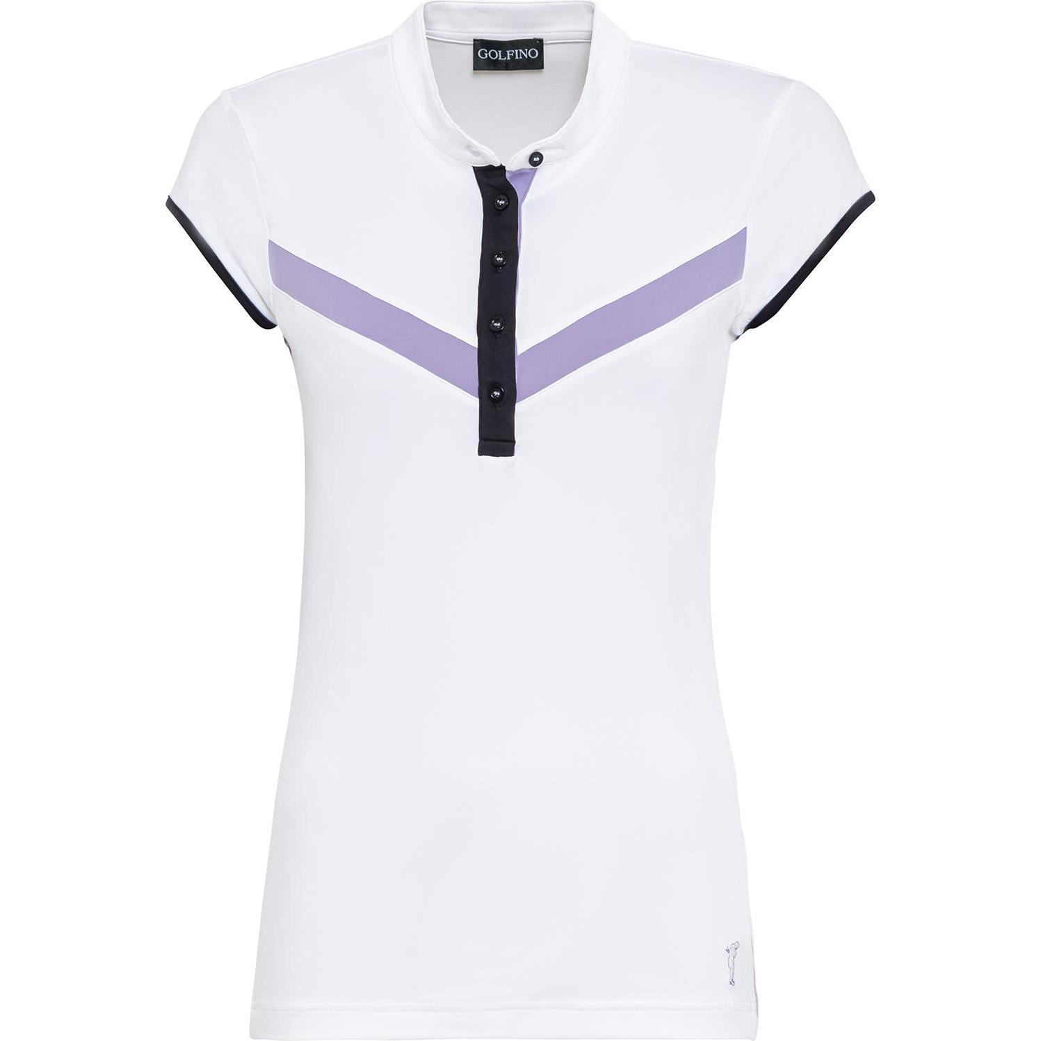 Golfino, Damen, Shirt, polo-shirt damen smart player cap, Weiss, (M)