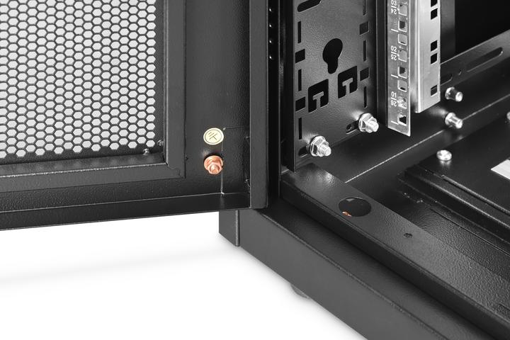 Actual product image Digitus 26HE Serverschrank, Unique Server-N 1342x600x1000 mm, Glas-Fronttür, sw (RAL 9005) (26 RU, 19 inch rack)