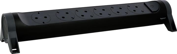 Actual product image Legrand Rotating power strip 6x socket, without cable Black 694548 (6 x, CEE 32/5)