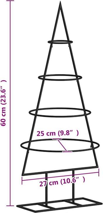 Actual product image vidaXL Metall Weihnachtsbaum (150 cm)