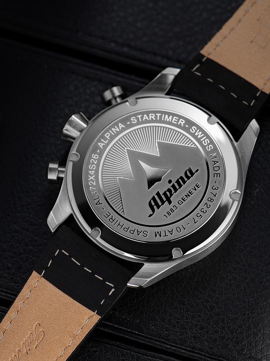Image du produit Alpina Watch Startimer Pilot Quartz Chronograph Big Date (Montre pilote, 44 mm)