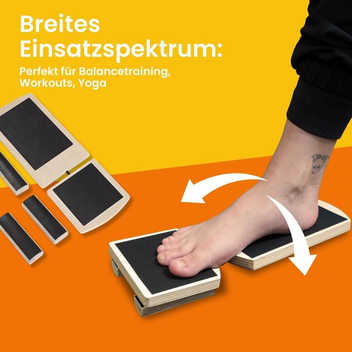 Image du produit Hermex Balance-Brett Gleichgewichts-Brett Knöchel-Trainer Holzbrett Balance Board