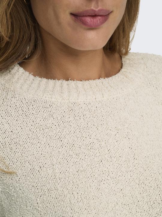 Produktbild Only Rundhals Gerippte Ärmelbündchen Tief angesetzte Schulter Pullover Strickpullover (L)
