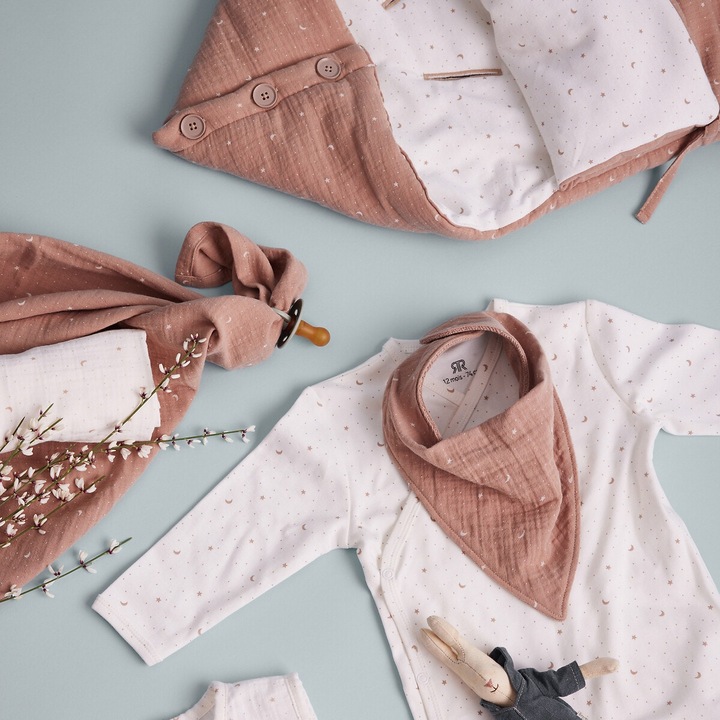Actual product image La Redoute Collections 3-pack of cotton muslin baby scarves (0 months)