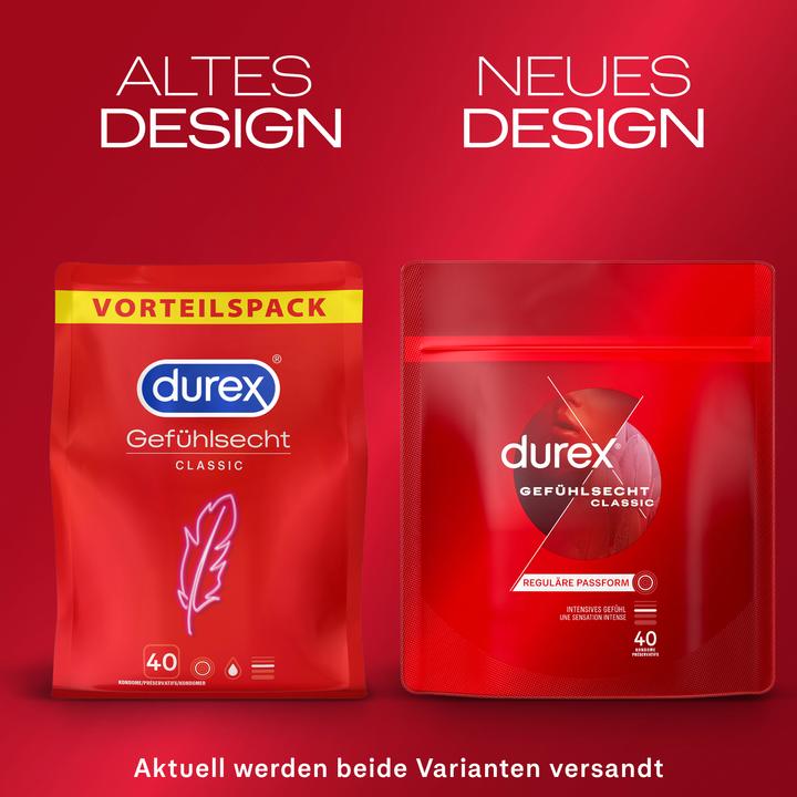 Actual product image Durex Gefühlsecht Classic (40 pcs.)