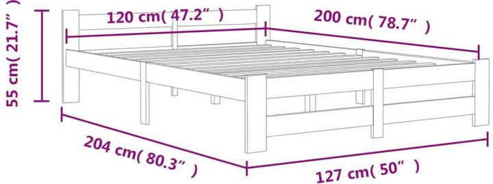 Image du produit vidaXL Bettgestell (120 x 200 cm)