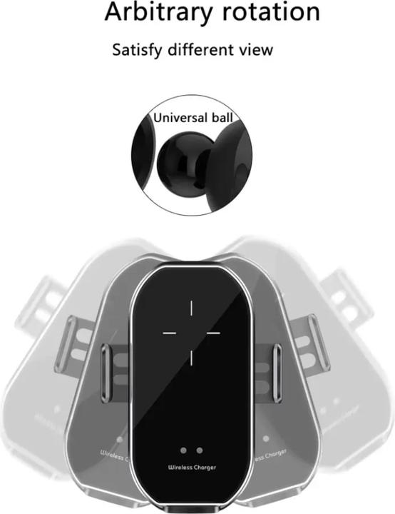 Produktbild PhoneLook High-Tech Handyhalter 10W Qi fürs Auto Smart Sensor mit Wireless charging