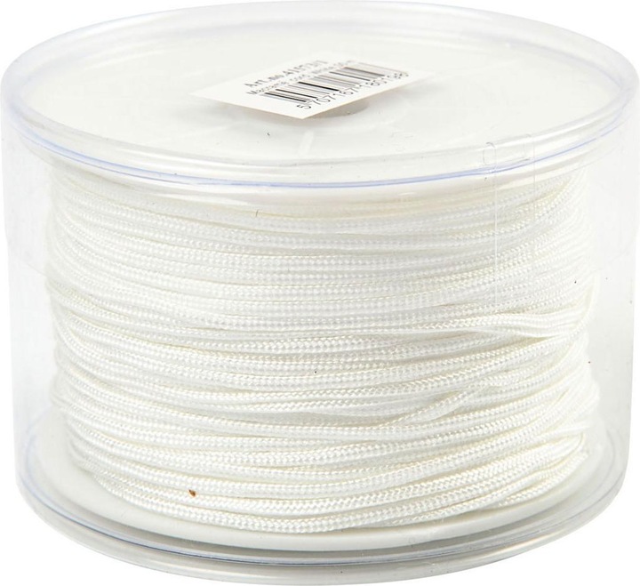 Actual product image Creativ Company Polyester cord white 1 mm, 50 m