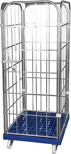 Actual product image kaiserkraft Roller container with plastic roller plate (500 kg)