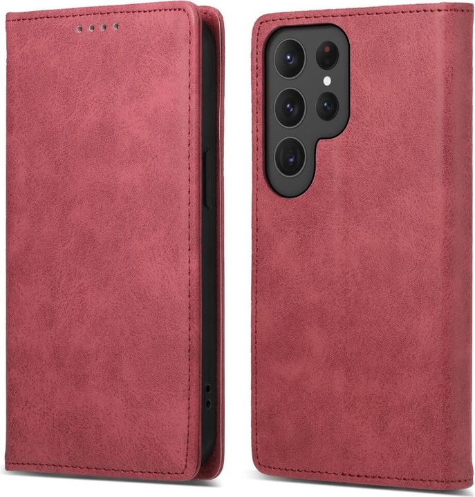 Actual product image Cover-Discount Cover with RFID blocker red (Samsung Galaxy S24 Ultra)
