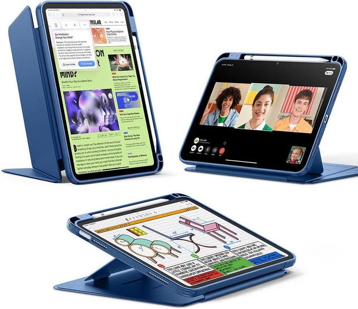 Produktbild ESR - Flip Hybrid (with Pencil Holder) - iPad 10 (2022) 10.9 / 11 (2025) - Blue (Ipad 10)