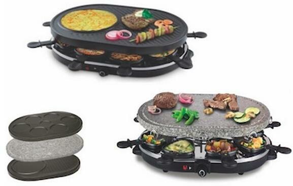 Produktbild Ohmex Raclette- Crepes- Grill-Gerät GRIL-4004