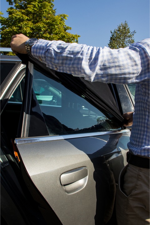 Actual product image Cartrend Car sun protection door sock, set of 2 for vehicles with window frames, in the width of