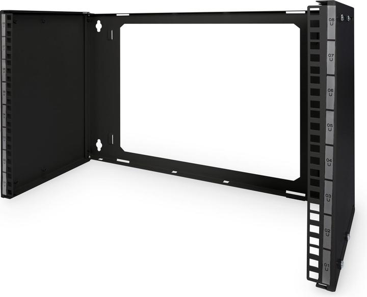 Actual product image Digitus 8U wall mount patch holder 3608x528x225 mm depth adjustable (8 RU, 19 inch rack)