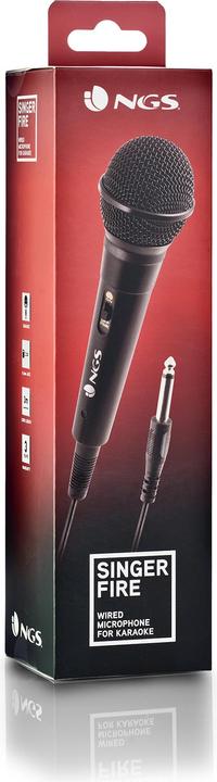 Image du produit NGS Singer Fire Black Karaoke microphone