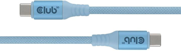 Produktbild Club 3D USB Type C ->C 2,0m blau Bi-Direktional Kabel USB-C (2 m, USB 2.0, 240 W)