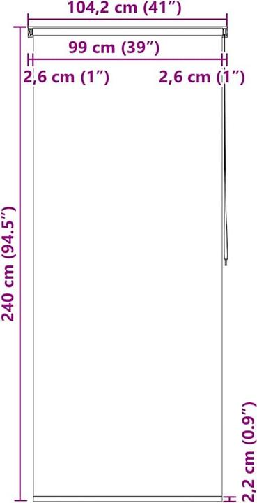 Produktbild vidaXL Nemanja (100 x 240 cm)