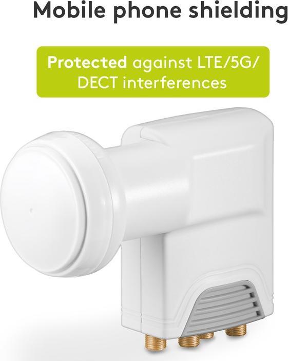Image du produit Goobay Universal Quattro LNB (Quattro LNB, 40mm)