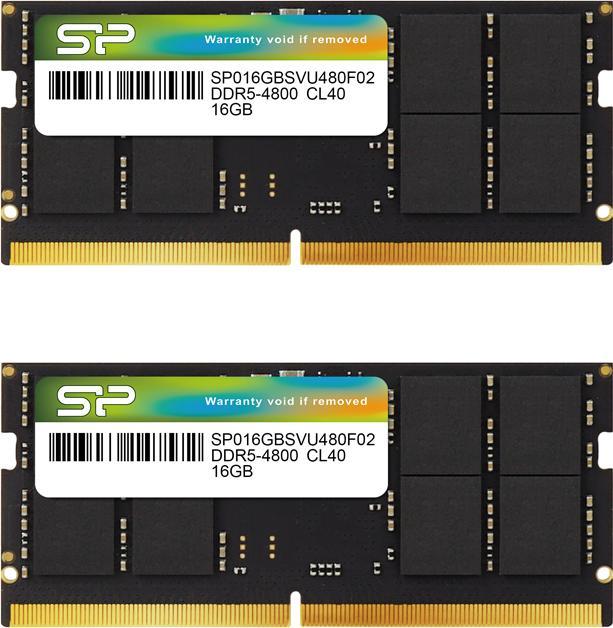 Produktbild Silicon Power DDR5 32Go 2x16Go SODIMM (2 x 16GB, 4800 MHz, DDR5-RAM, SO-DIMM)