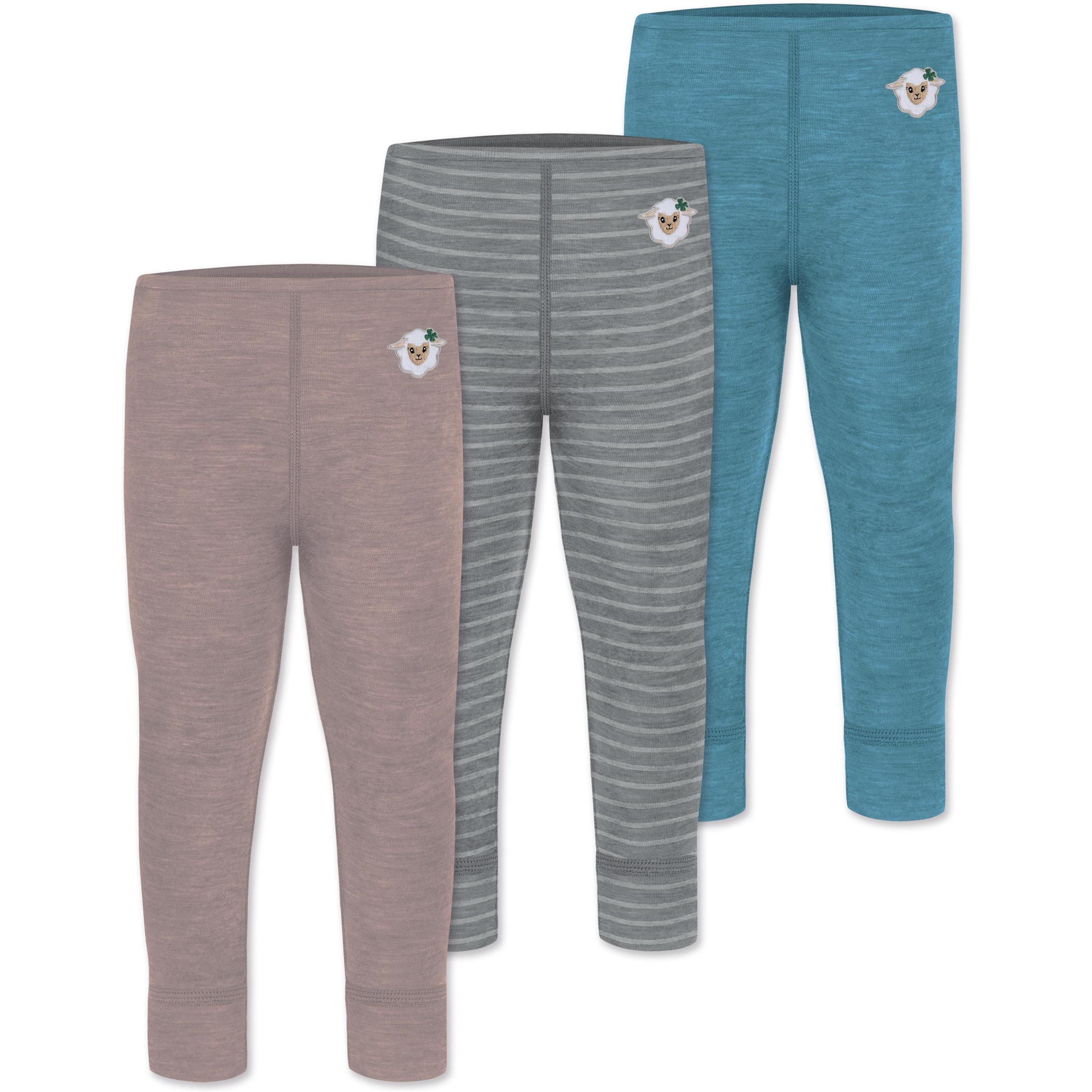 Normani, Herren, Funktionsunterhose, 3er Pack Baby Merino Hose Unterhose „Tihoi" - 9509 (62), Blau, 62