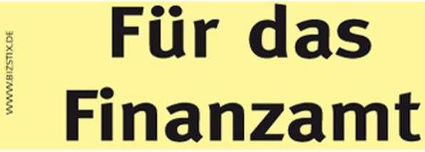 Actual product image Bizstix Note 'Tax Office' 75x35mm (75 x 35 mm)