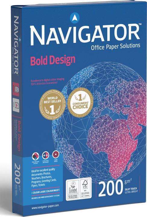 Image du produit Navigator Bold Design (A4, 1050 feuilles, 200 g/m²)