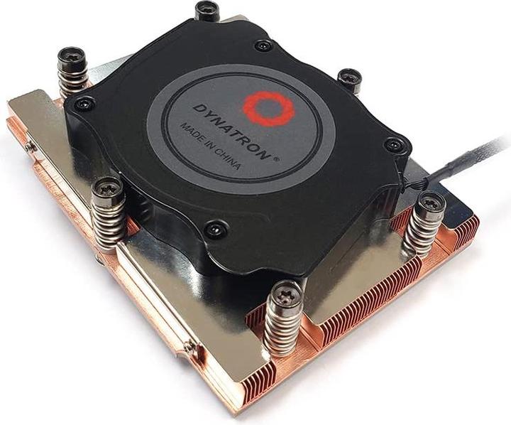 Immagine prodotto Dynatron J5 Raffreddatore AMD Genoa SP5 1U attivo in rame per la base della camera di vapore e l'aletta (27 mm)