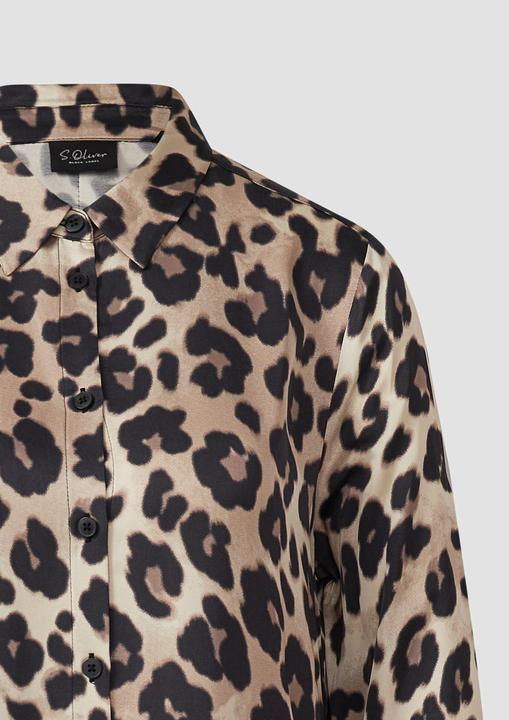 Produktbild s.Oliver Bluse Hemdbluse mit All-over-Print (36)