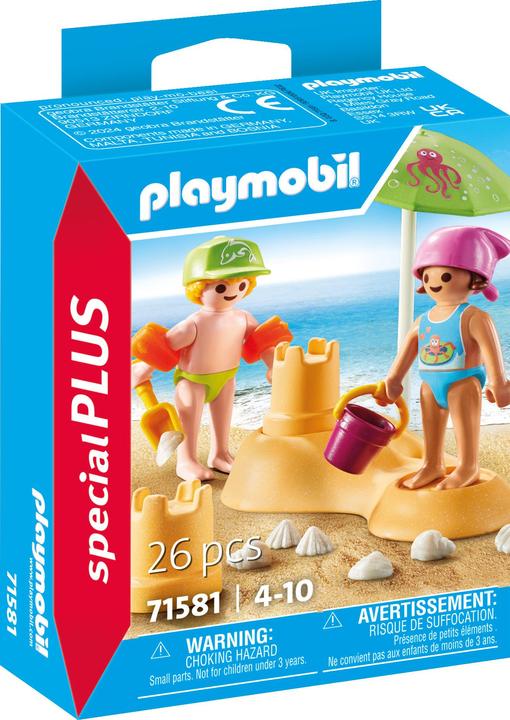 Immagine prodotto Playmobil Bambini con castello di sabbia (71581, Playmobil Special Plus)