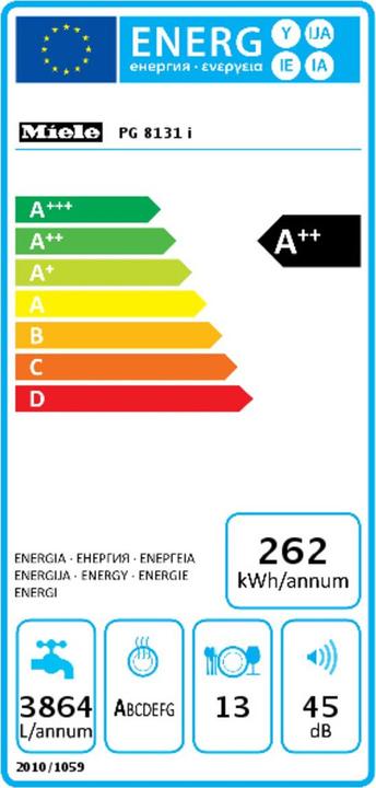 Energie-Label Miele PG 8131-60 i