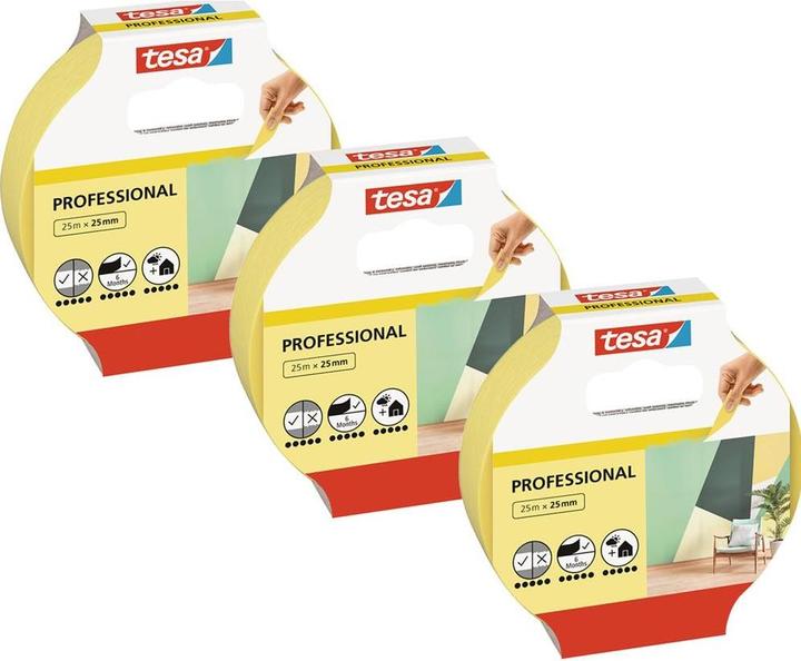 Immagine prodotto tesa 3x nastro da pittore professionale (25 mm)