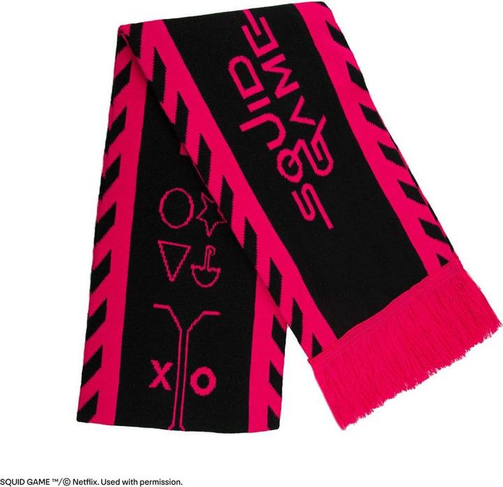 Actual product image Cinereplicas Squid Game scarf, beanie, gloves set Squid Game