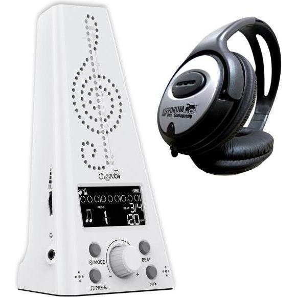 Cherub Digitales Metronom WMT-230 mit Stimmgerät und Kopfhörer, Stimmgerät