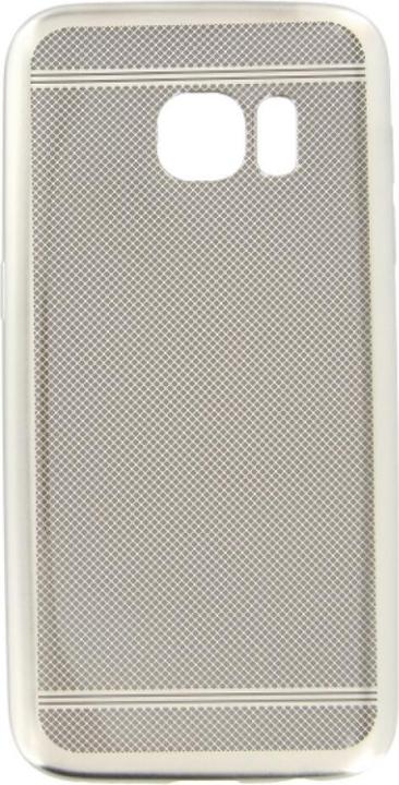 Actual product image NoName Silicone Case Classy Samsung Galaxy S7 silver (Samsung Galaxy S7)