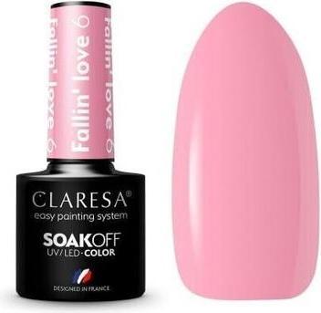 Immagine prodotto Claresa Smalto UV Fallin Love 5 ml - Confezione da 6 (Rosa, Vernice UV gel)