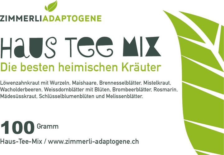 Nährwerte und Zutaten Zimmerli Adaptogene Haus Tee Mix (100 g)
