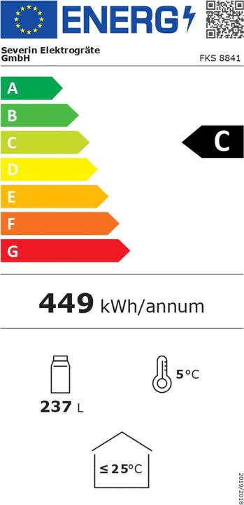 Energie-Label Severin FKS8841 (241 l)