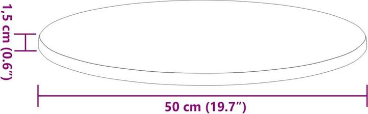 Produktbild VidaXL Tischplatte (50 x 50 x 1.5 cm)