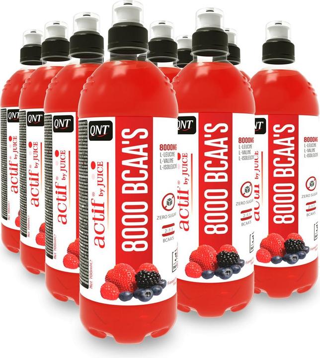 Actual product image QNT BCAA'S 8000 Forest Fruit (Wild berries, 12 x)