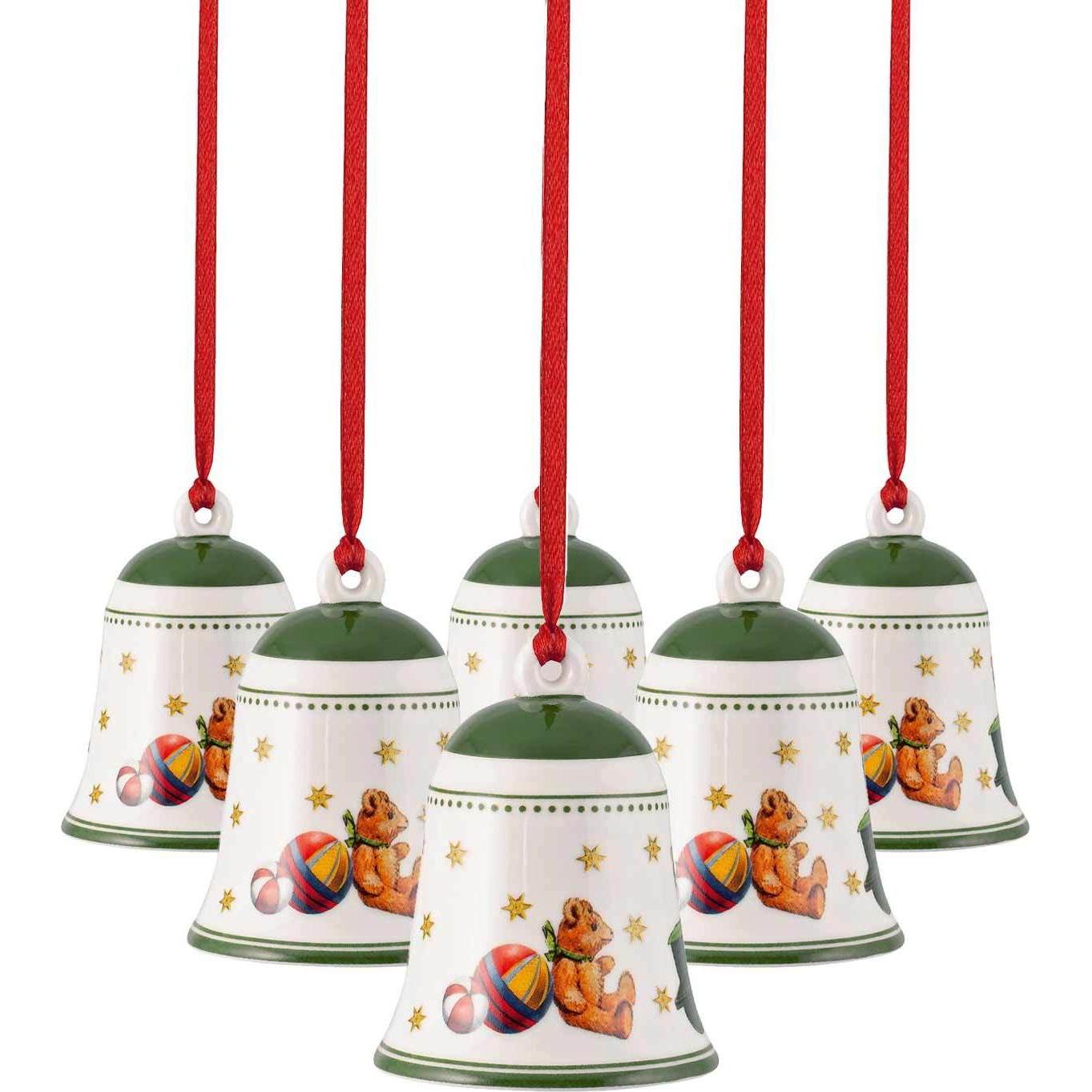 Thumbnail - Villeroy & Boch, Weihnachtsdeko, Multipack My Christmas Tree Glocke Spielzeug, grün - 6 Stück