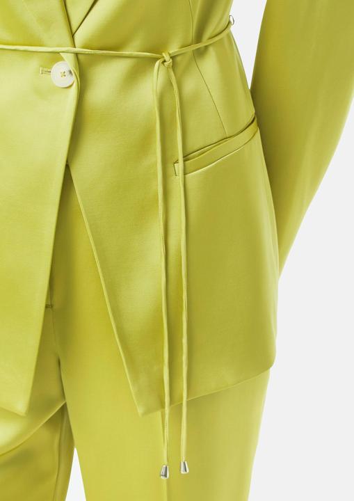 Actual product image Comma Indoor-Blazer Antaillierter Satin-Blazer mit Bindegürtel (Frequency band 38 (2600 MHz))