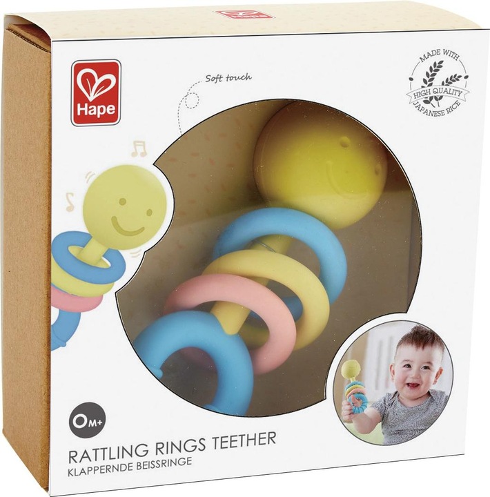 Image du produit Hape Des anneaux de dentition qui claquent