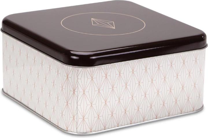 Städter boîte à biscuits Vamilla Diamonds Carré fer blanc multicolore ca 211 x 21 x 10 cm